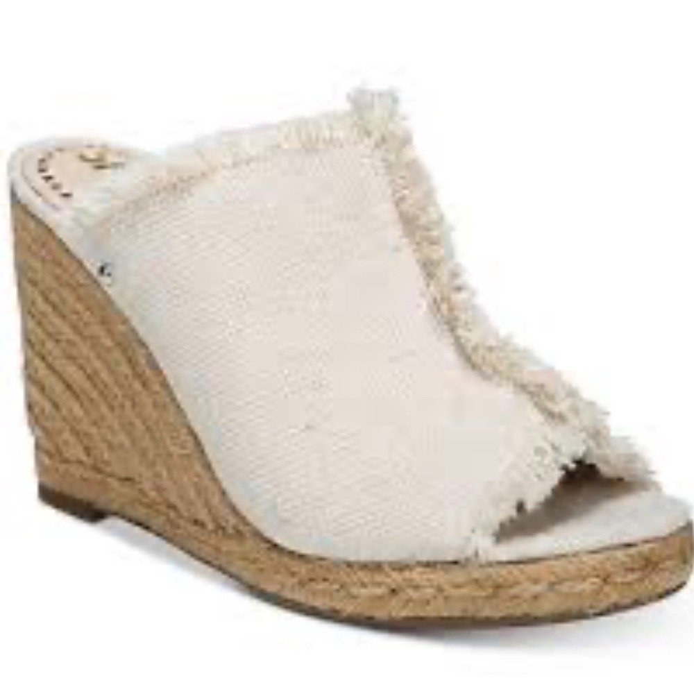 Women's Circus by Sam Edelman Baker Espadrille‎ Wedge Sandals Beige size 10M